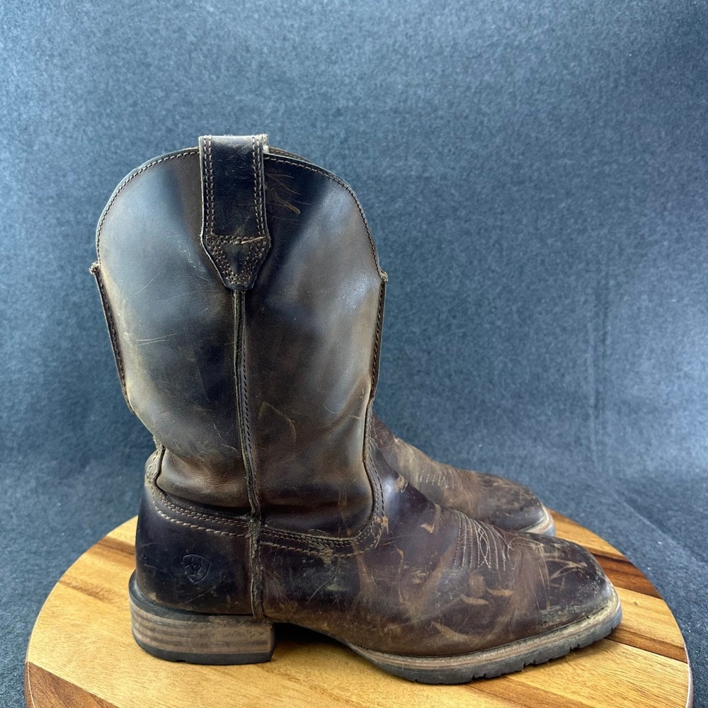 Ariat Hybrid Street Side Western Boots 10016289 Brown Leather Men's Size 12EE